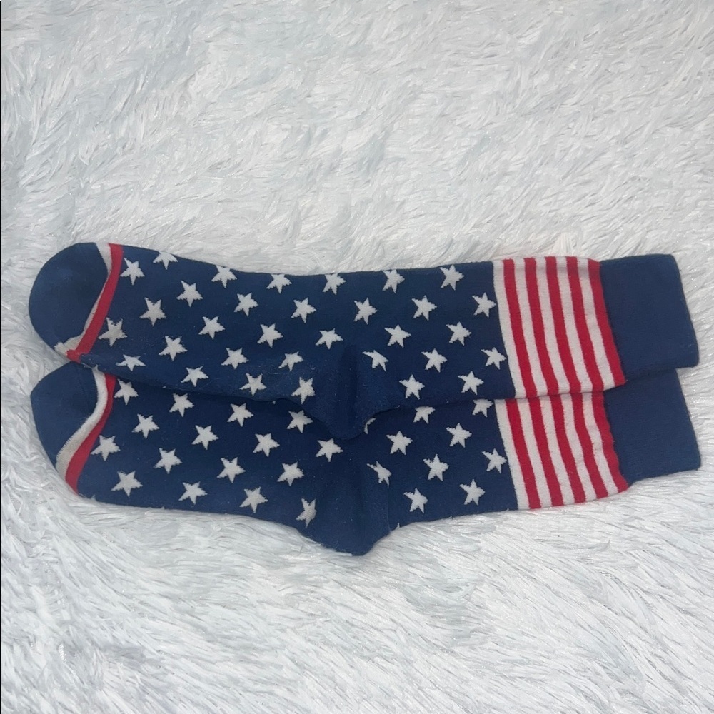 Patriotic Star and Stripe Men's Socks